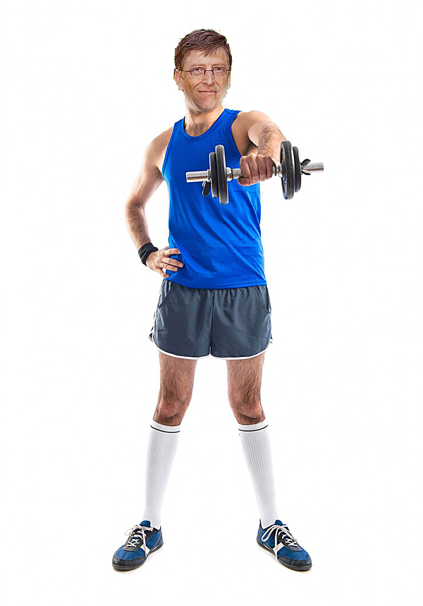 Bill Gates jako Atleta Sportowiec